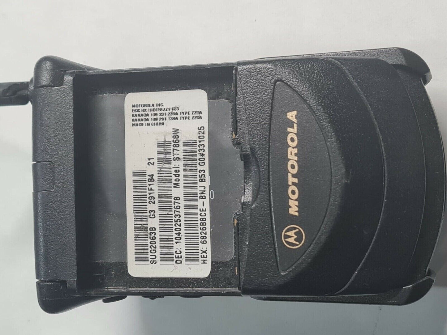 Holster Belt Clip Fits Motorola Startac 338 368 PT8767 7868W Case Plastic Black