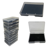 10 x Plastic Clear Jewelry Box Packaging For Rings Necklage Protect 1.75" x 1.3"
