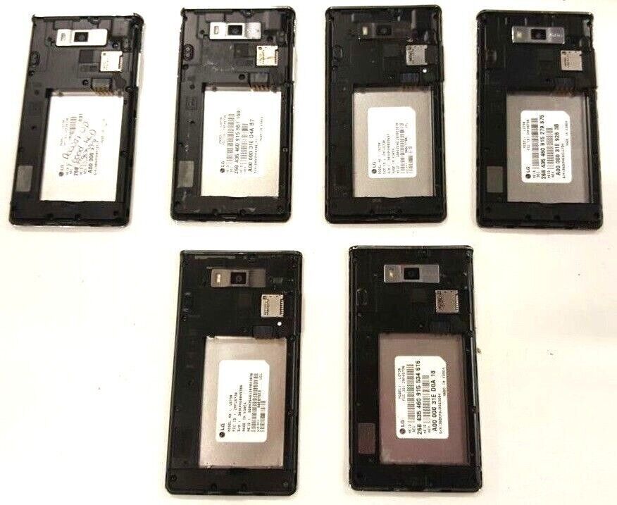 6 Lot LG Splendor US730 Tracfone Wireless CDMA Cellular Phone Android Repair