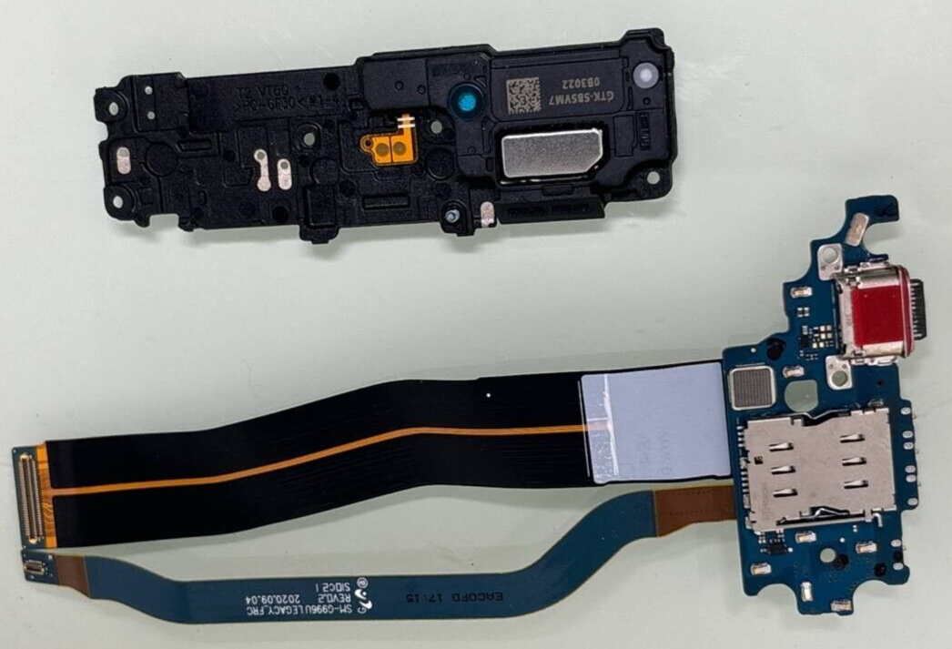 Charging Port Flex Cables & Loudspeaker for Samsung Galaxy S21+ SM-G996U OEM