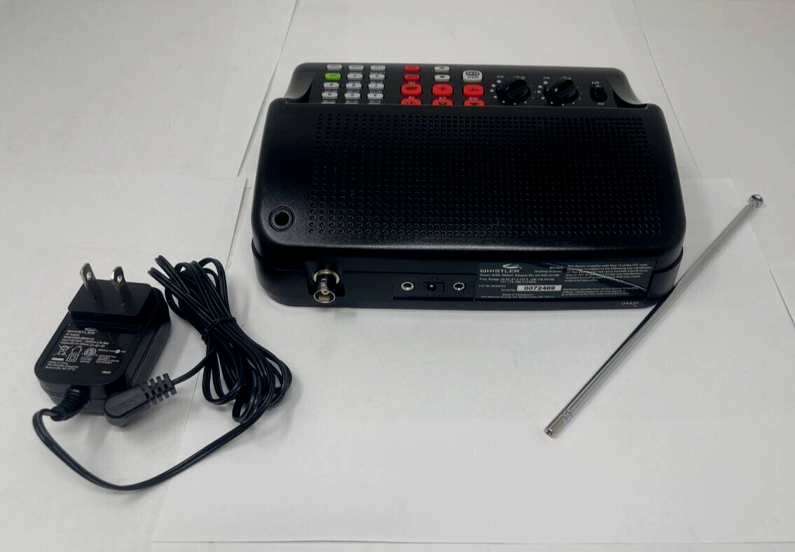 Whistler 300 Channel Desktop Analog Radio Scanner Weather Alerting FM Radio