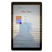 TCL TAB 8 LE Tablet Android 32GB Quad Core WiFi 4G LTE 8" HD Display Shadow Gray