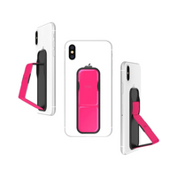 CLCKR Universal Adhesive Phone Grip Holder Neon Pink for iPhone 12 13 14 Samsung