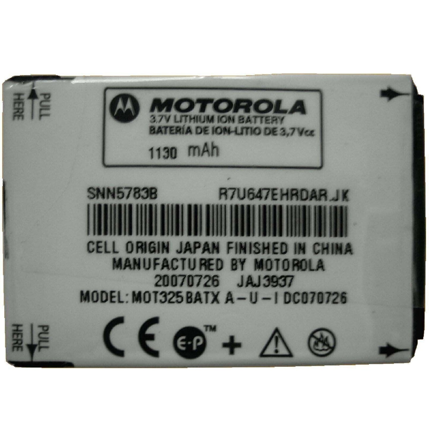 Battery SNN5783B Fits Motorola Q Q9h C290 Deluxe IC902 V195 V197 1130mAh
