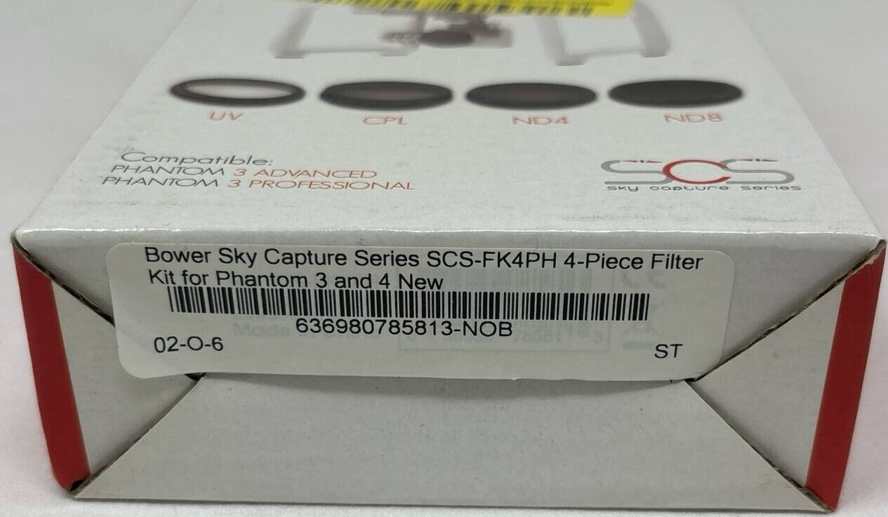 4 Pack Bower Sky Capture Series Filter for Phantom 3 Professional & Advanced