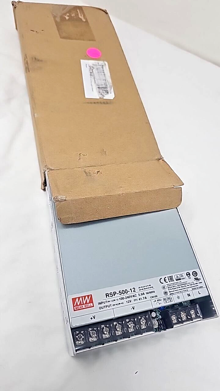 Mean Well RSP-500-12 Switching Fan Power Supply 500W 12V PFC Function PSU