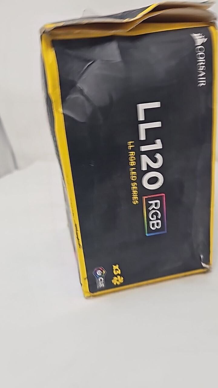 Corsair LL Series LL120 LED PWM Computer Case RGB 120mm 3 Fan Pack Set