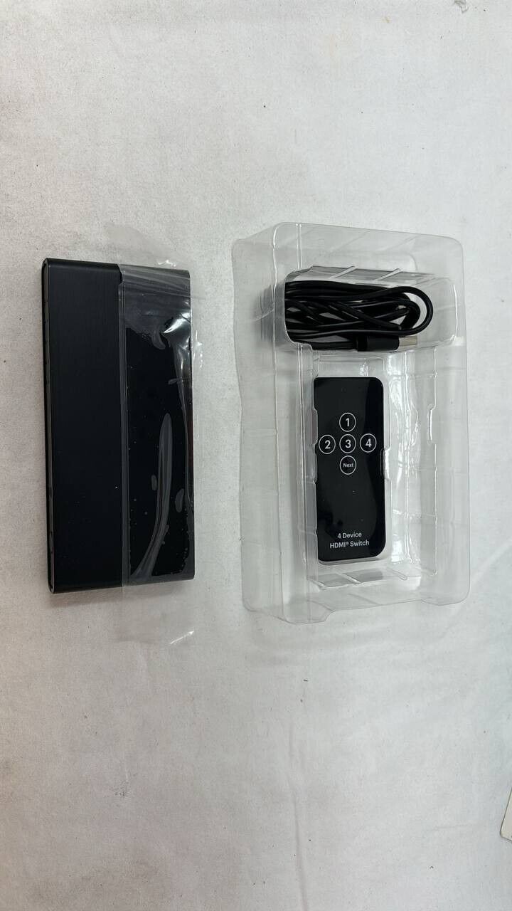 Watch onn 4 Device HDMI Switch with Remote Control for TV Projector Stream Box