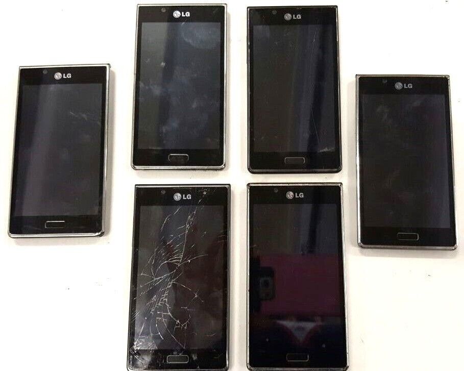 6 Lot LG Splendor US730 Tracfone Wireless CDMA Cellular Phone Android Repair