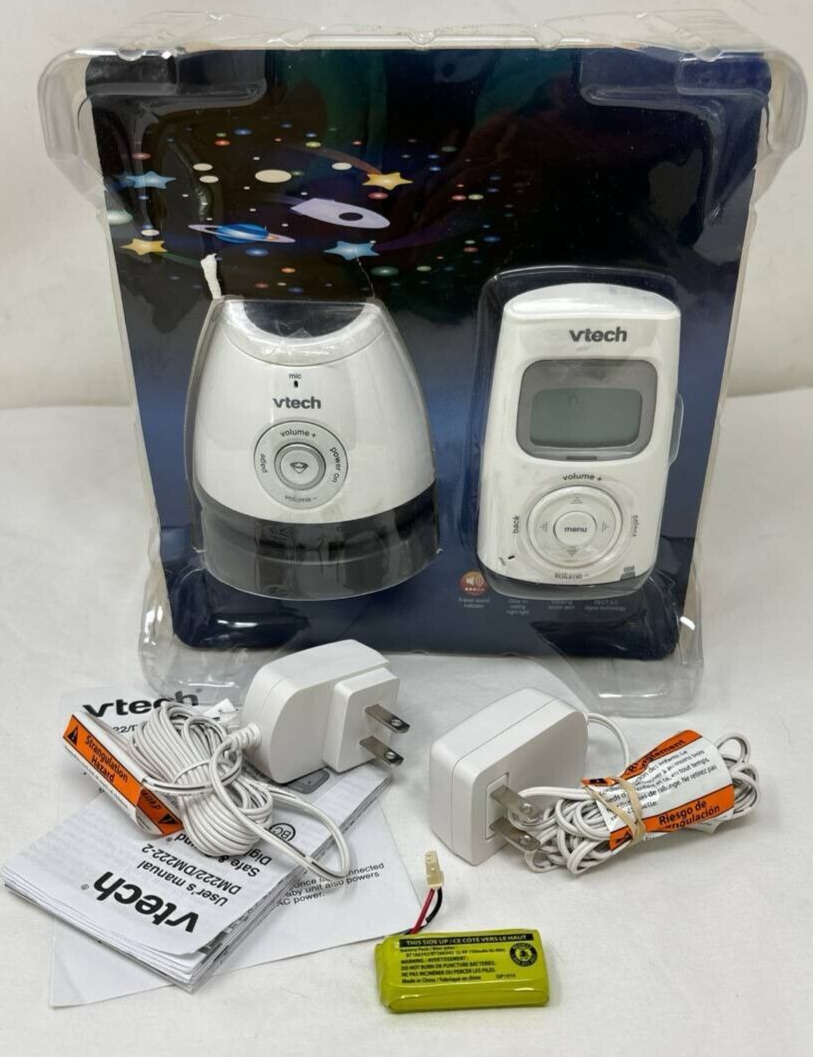 Vtech DM222 Digital Audio Baby Monitor Talk Back with Ceiling Night Light Glow