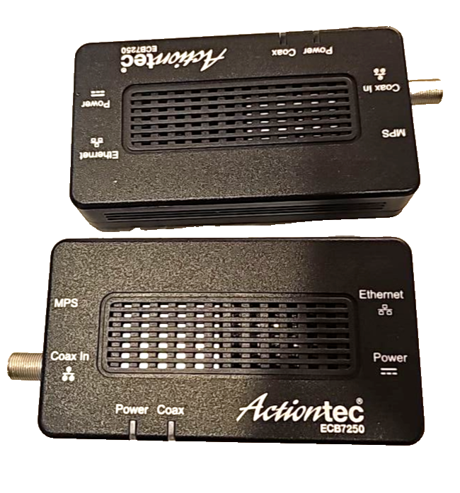 Actiontec MoCA 2.5 Gigabit Network Adapter Over Ethernet Port Over Coax ECB7250