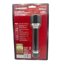 Husky 120 Lumen LED Aluminum Flashlight Unbreakable High Power With Batteries