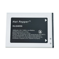 Battery HLI2405G For Hot Pepper Tepin HPPL63B 3.8V 2000mAh Genuine Replacement