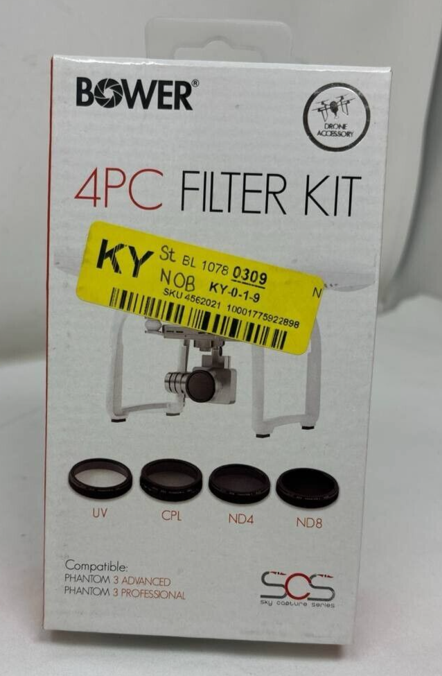 4 Pack Bower Sky Capture Series Filter for Phantom 3 Professional & Advanced