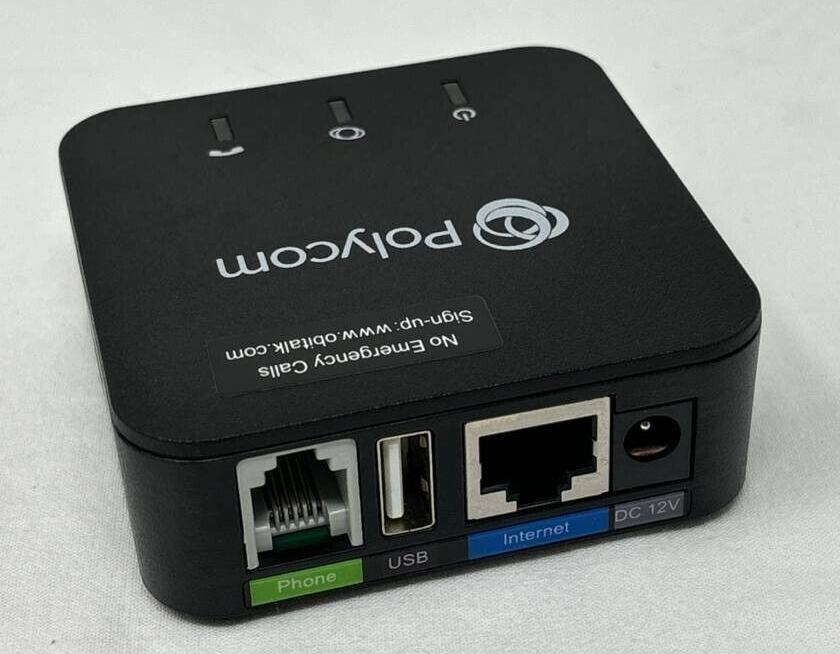 Polycom Obihai OBi200 1 Port VoIP Adapter with Google Voice Fax Support for Home