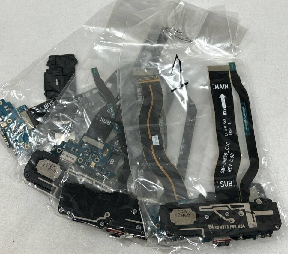 Charging Port Flex Cable & Loudspeaker for Samsung Galaxy S21 Ultra SM-G998 Orig