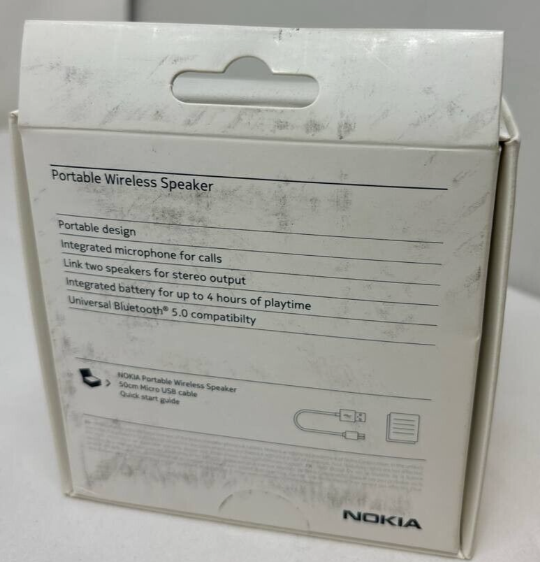 Speaker Round Nokia SP-101 Bluetooth 3W 4hr Playtime TWS Sync Built-in Mic Desk