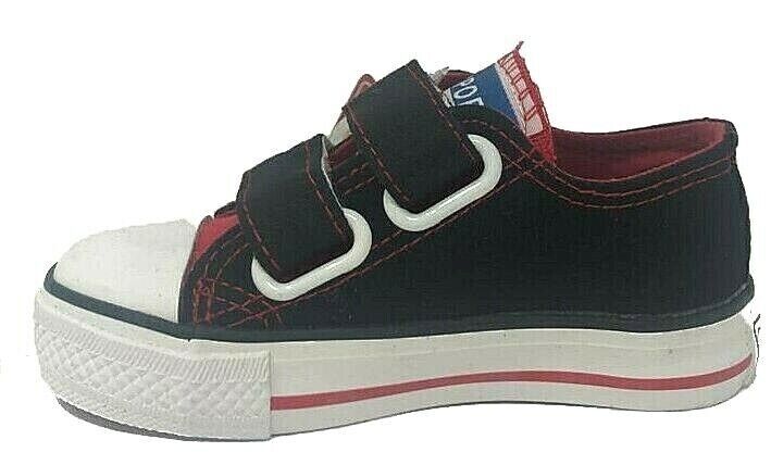 Canvas Sneakers Chuck Shoes Black Red for Kids School Shoes US 11 EU 28