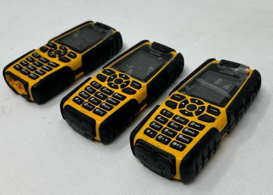Lot of 3 Sonim XP3.20 Quest Cell Phone Ultra Rugged Bluetooth 3G Waterproof READ