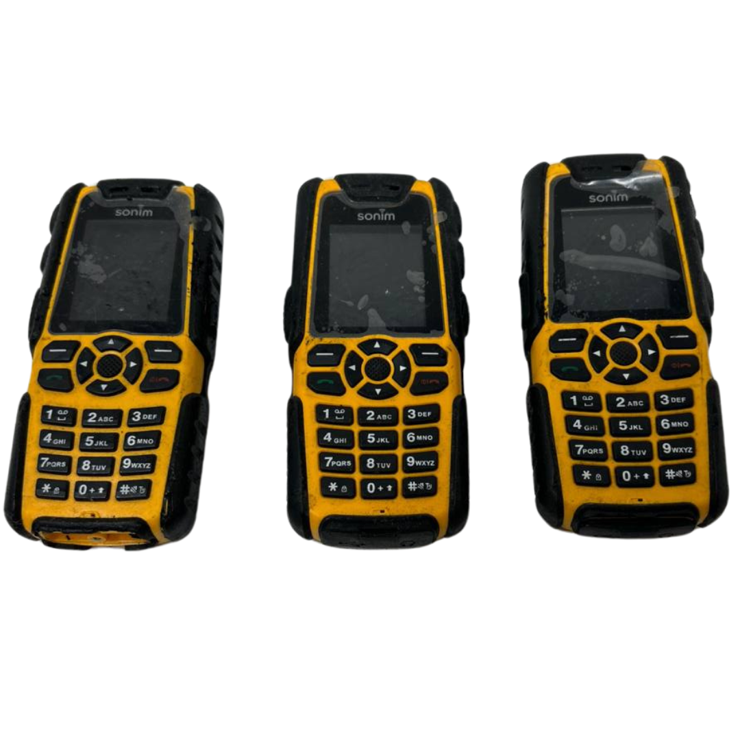 Lot of 3 Sonim XP3.20 Quest Cell Phone Ultra Rugged Bluetooth 3G Waterproof READ