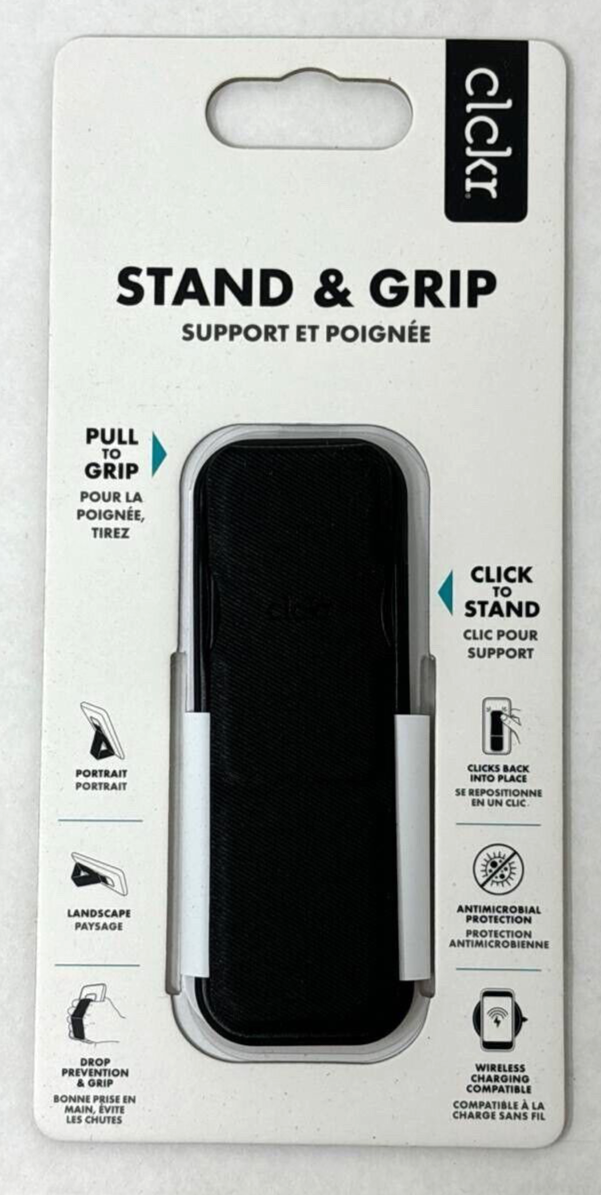 Clckr Universal Stand and Grip Phone Holder Smooth Mount for iPhone 16 Pro