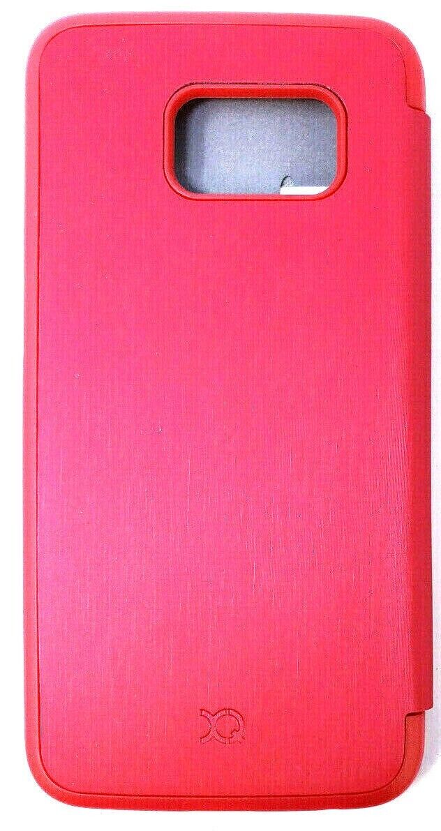 Xqisit Hot Pink Folio Case Rana Fits Samsung Galaxy S6 Edge Book Cover OEM