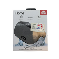 iHome Playtough X Bluetooth Speaker IP46 Water Dust Resistant Passive Subwoofer
