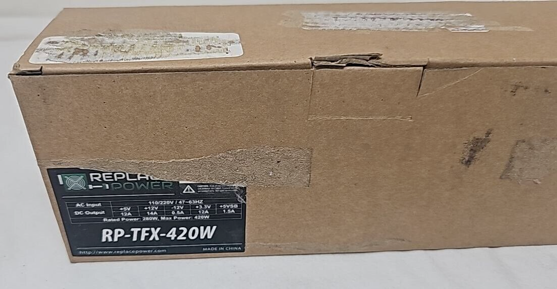 Power Supply TFX Low Ripple and Noise 420W for PC Computer Upgrade Parts