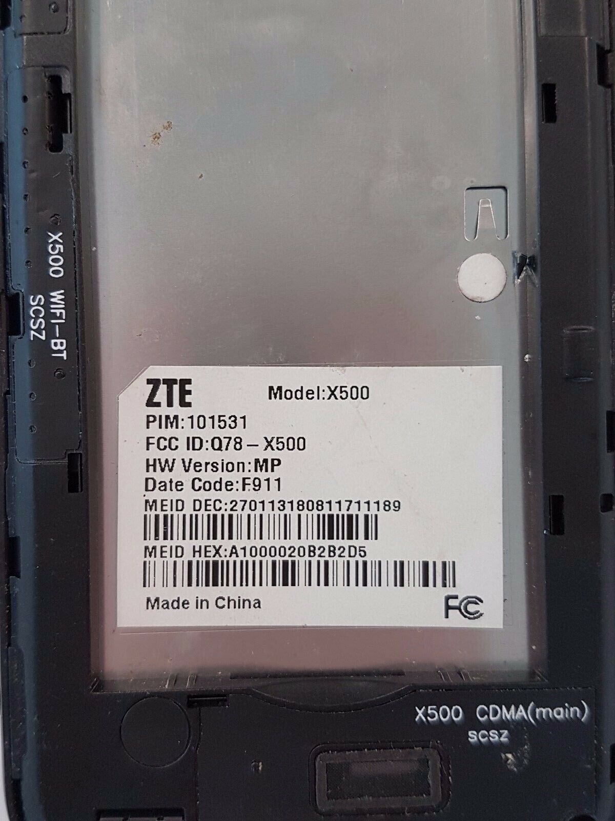2 Lot ZTE Score X500 Cricket Android Smartphone Cricket CDMA Touch Screen Used