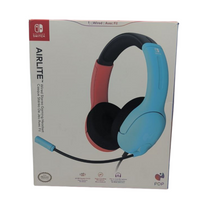 PDP Airlite Over the Ear Wired Gaming Headset for Nintendo Switch Red and Blue