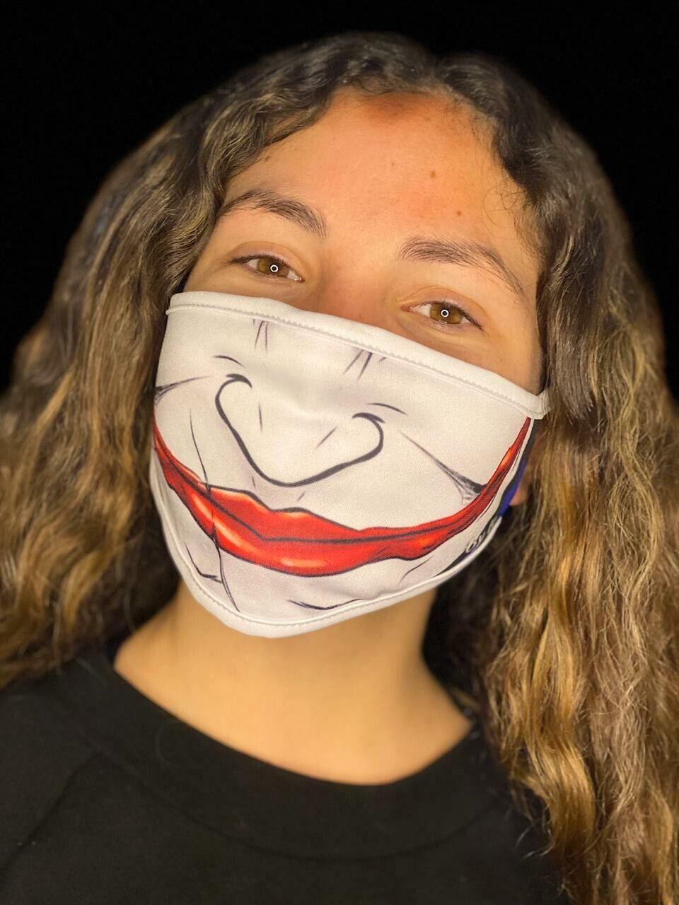 Ledger Joker Guason Face Mask Reversible Dry Fit Wason Reversible Dry Fit White