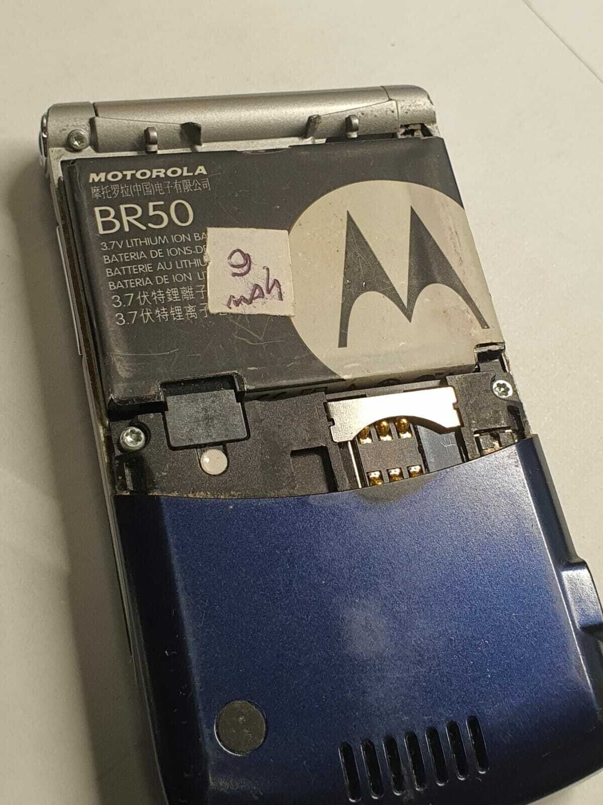Motorola V3 Phone RAZR ATT Cingular Flip SMS EMAIL GPRS BLUE SLIM GSM QuadBand