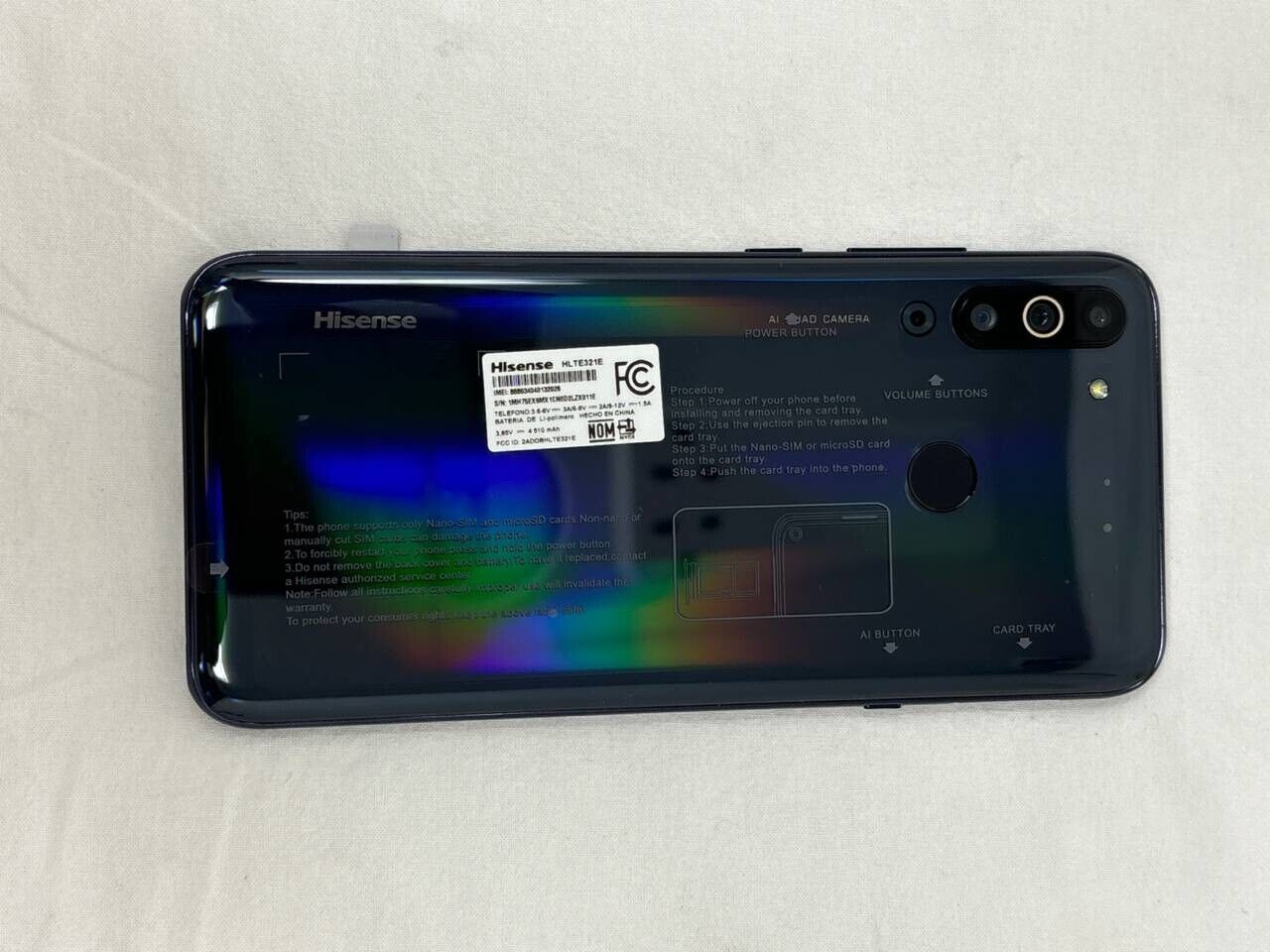 Hisense Infinity H40 Smartphone Capture Magic AT&T Quad 128GB Unlocked 6.53 48MP