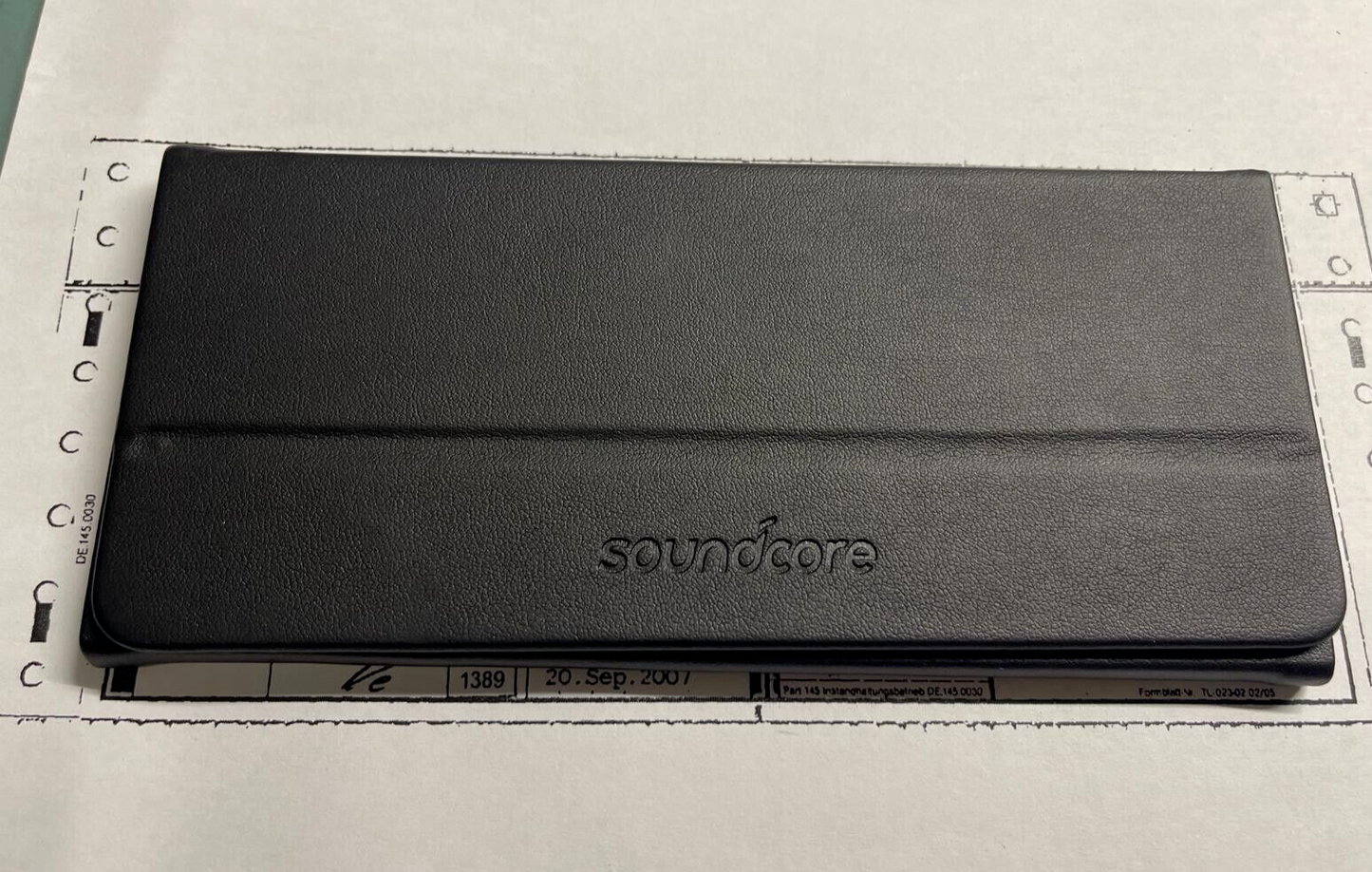 SoundCore Frame Foldable Pouch Case Black for Audio Glasses Genuine