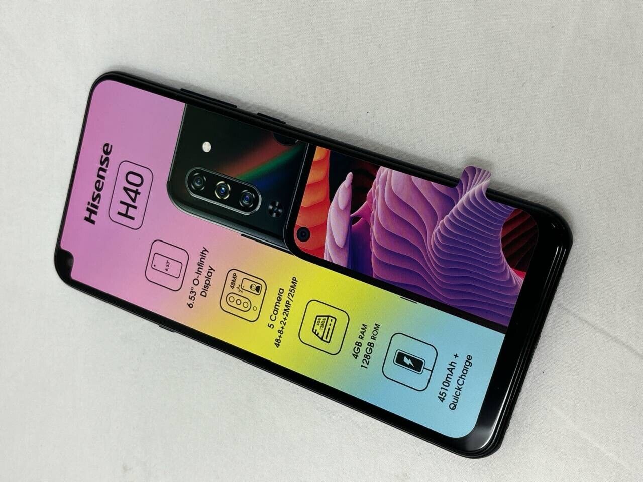 Hisense Infinity H40 Smartphone Capture Magic AT&T Quad 128GB Unlocked 6.53 48MP
