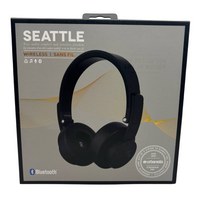 Urbanista Seattle Bluetooth Over Ear Headphones Foldable Tactile Black