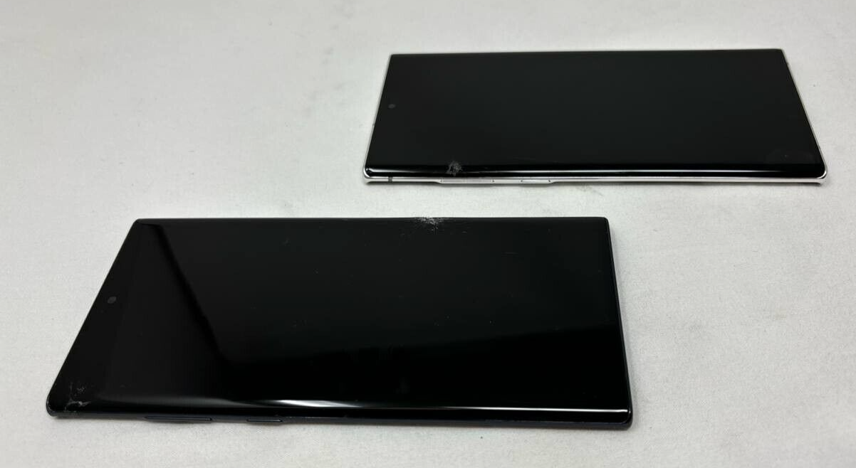 2 Lot Samsung Galaxy Note 10 + 6.8" 12MP Fingerprint Battery Replacement Bad LCD