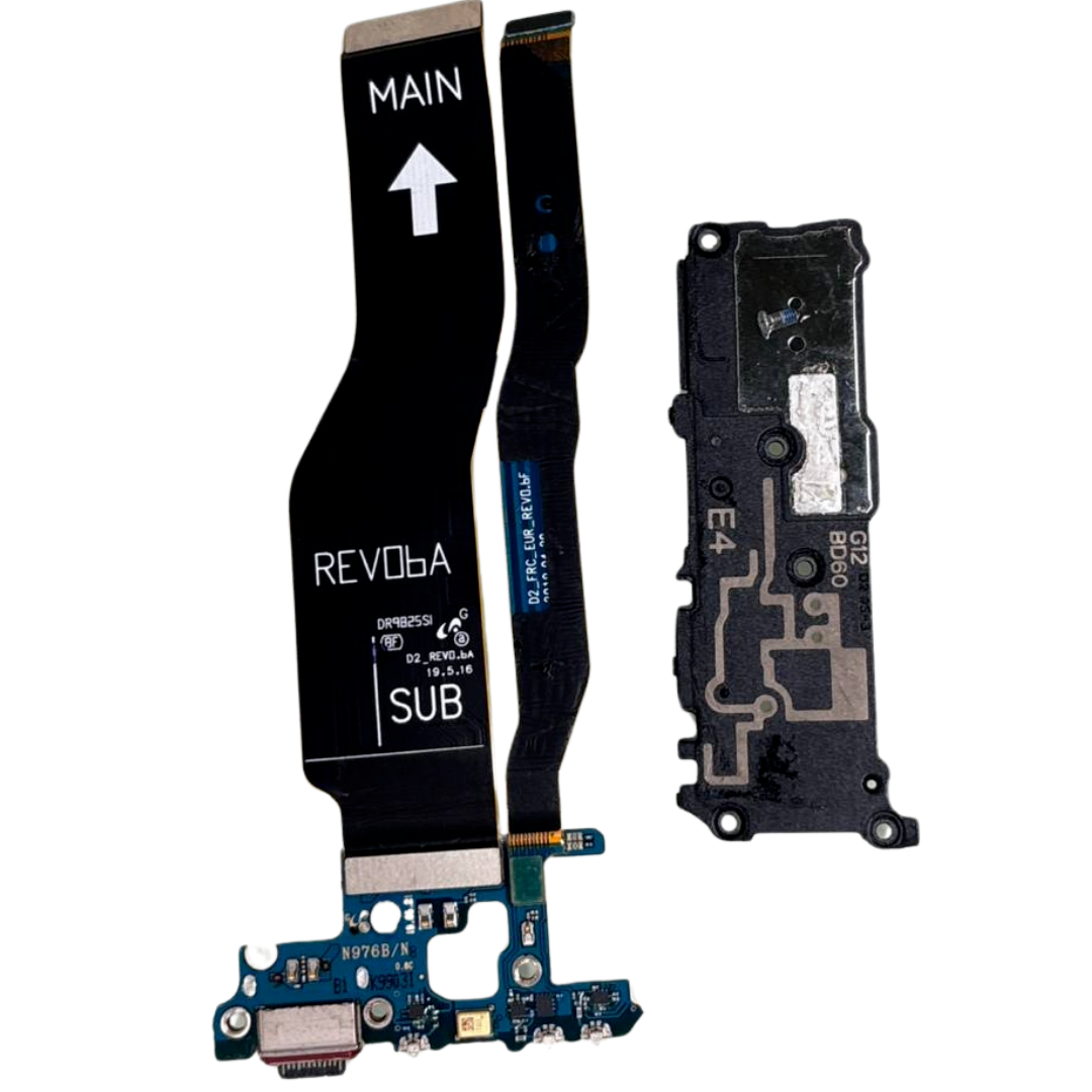 Charging Port Flex Cables & Loudspeaker for Samsung Galaxy Note 10+ N976U 10 plu