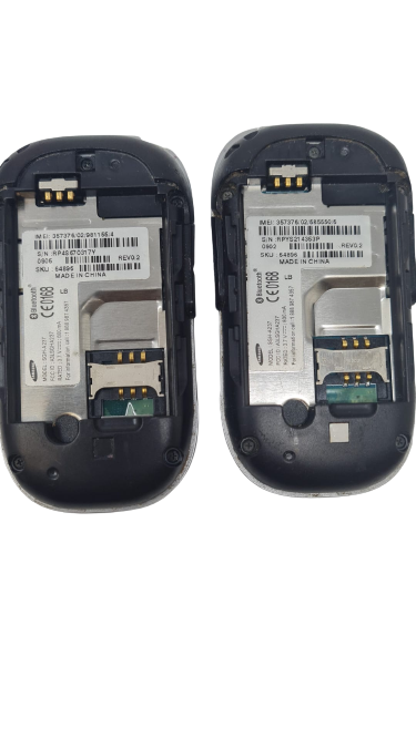 2 Lot Samsung SGH-A237 Blue 2G Flip Phone GSM AT&T A237 Flip Phone Need Repair