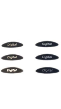 6x Phone Digital Sticker Logo Plate DMC02620 Front Housing for Nokia 8210 8290