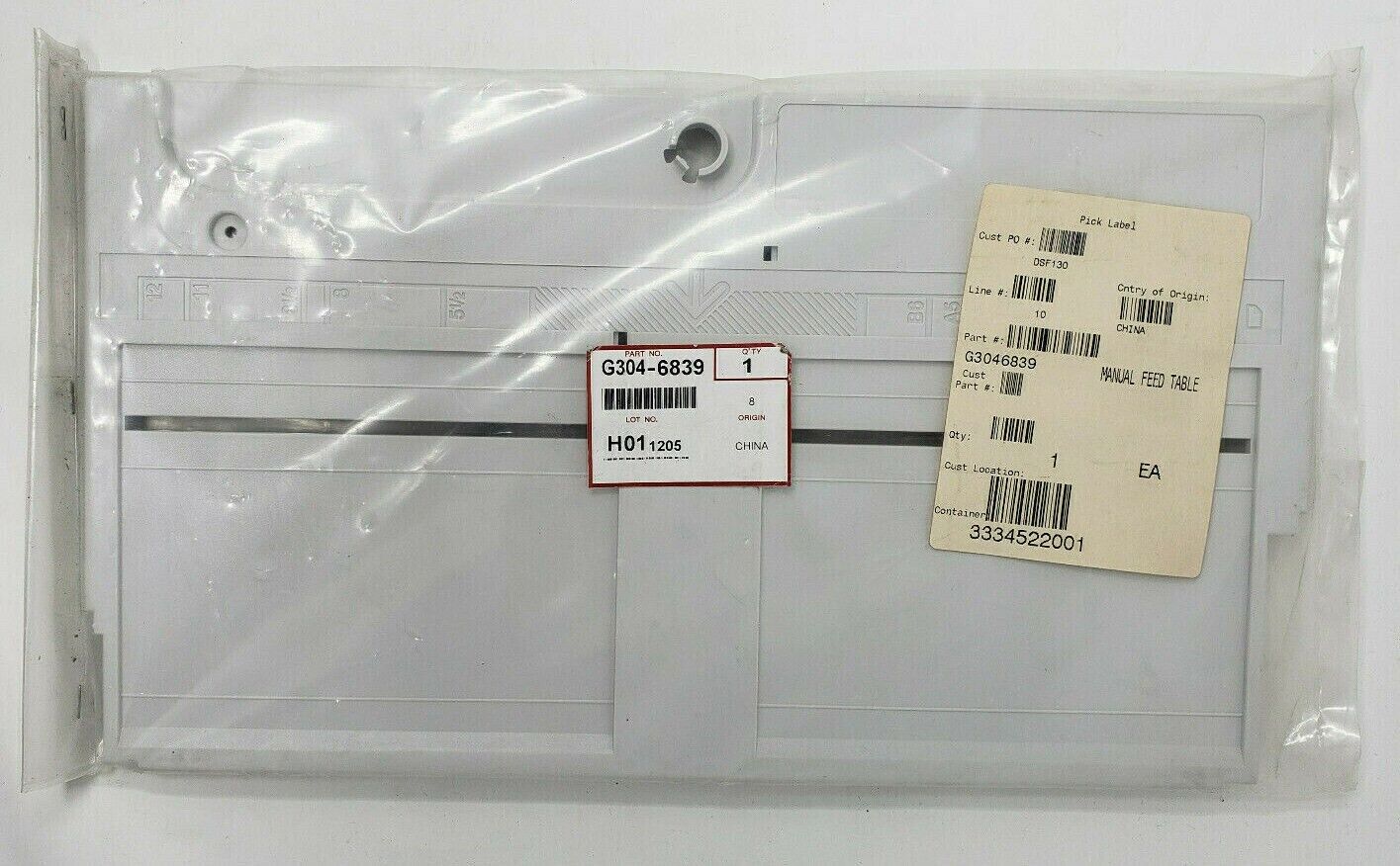 OEM Manual Feed Table Spare part G3046839 CZ-FT-G3046839-OR For Ricoh Gestetner