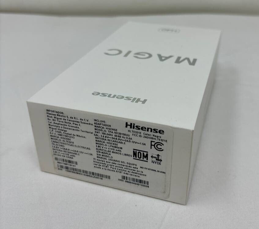 Hisense Infinity H40 Smartphone Capture Magic AT&T Quad 128GB Unlocked 6.53 48MP