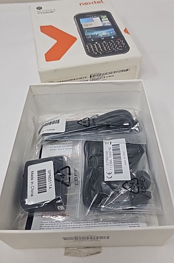 Motorola Titanium Rugged Phone Nextel Push to Talk iDEn 3.1 Brazil Walkie Talkie