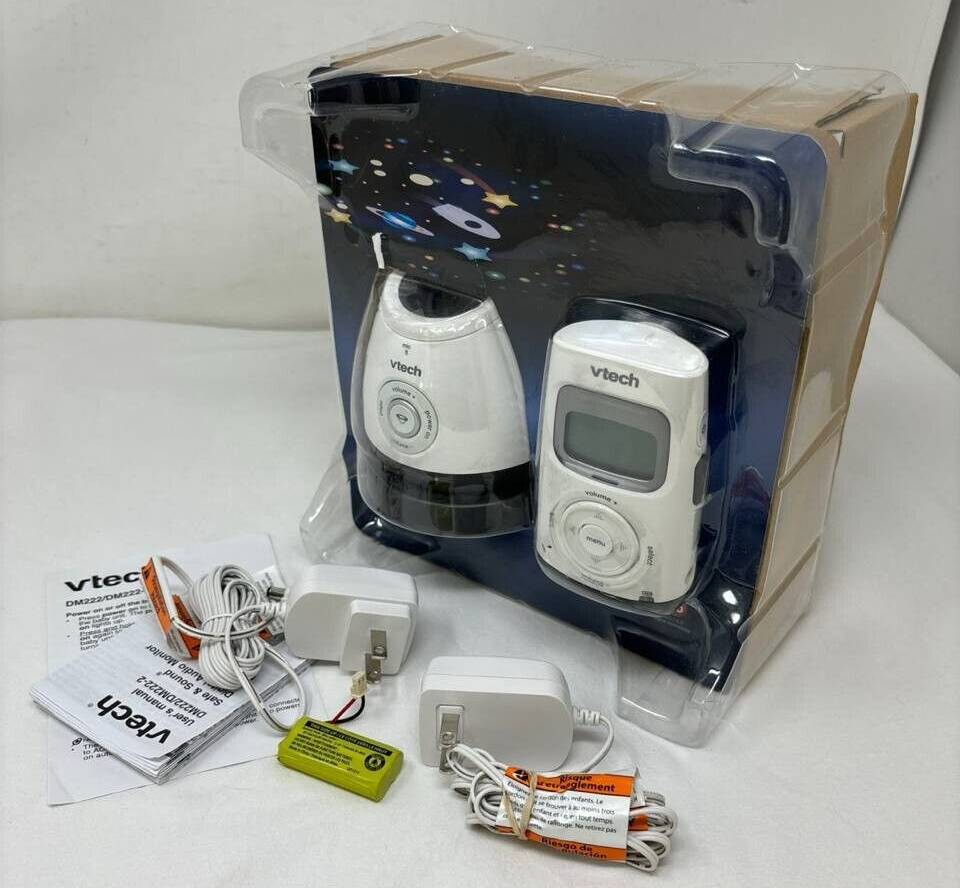 Vtech DM222 Digital Audio Baby Monitor Talk Back with Ceiling Night Light Glow