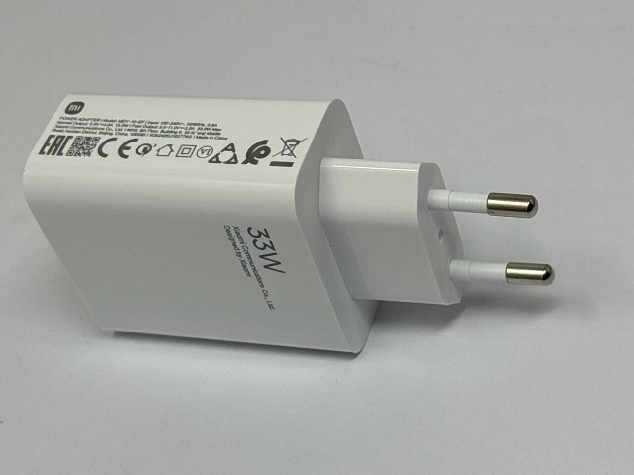 Xiaomi MDY-16-EF Power Adapter USB Fast Charger 33W EU wall Charge Universal Fit
