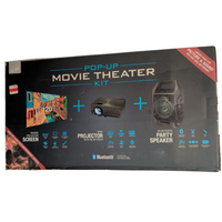 GPX PJ300VP All in One Projector with Screen and Speaker Bluetooth HDMI USB VGA