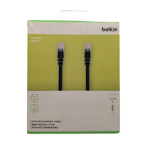 Belkin 10m CAT5e Ethernet Patch Cable RJ45 Snagless Black Network Cord 100MHz