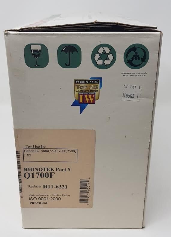 OEM New Rhinotek Toner Cartridge Q1700F for Canon LC 5000 5500 7000 7500 FX2