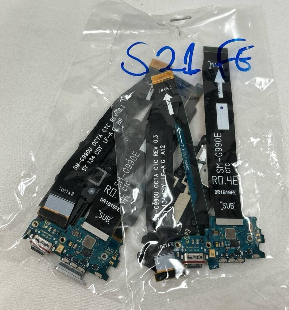 Charging Port & Loudspeaker Flex Cables Replacement for Samsung Galaxy S21 FE 5G