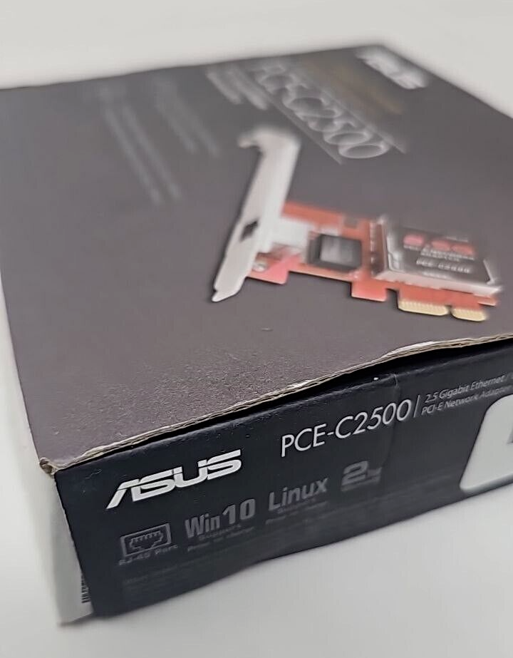 Asus PCE-C2500 2.5G Base-T PCIe Card Network Adapter RJ45 Port for Windows Linux